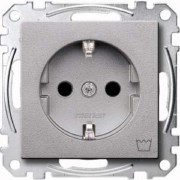 SCHUKO-Steckdose alu Kennz.Waschmaschine MEG2352-0460 