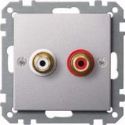 Steckdose alu für Audio Anschluss MEG4350-0460 