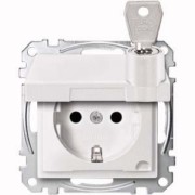 SCHUKO-Steckdose pws Klappdeckel MEG2315-0419 
