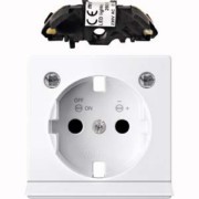 Zentralplatte aws/gl f.Steckdose LED MEG2334-0325 
