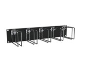 Querrangierpanel 2 HE, sw/chrom CPM 02-S 