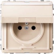 Steckdose ws Schuko.stift Klappd. MEG2612-7244 