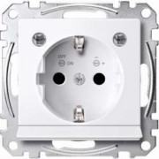 SCHUKO-Steckdose aws/gl Lichtausl.LED-Bel. MEG2304-0325 