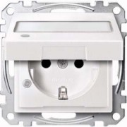 SCHUKO-Steckdose pws Klappd.Li.Schrift. MEG2313-0419 