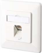 Anschlussdose,Kat.6 1xRJ45,UP,rws TN E-DATC6-1UP-rws 