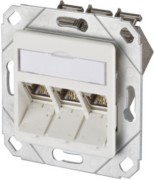 Anschlussdose, Cat.6A 3xRJ45,Upk,rws TN E-DATmod-3Upk-rws 
