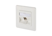 Anschlussdose, Cat.6A 1xRJ45,UP,rws TN E-DATmod-1UP-rws 