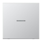 KNX RF Taster 1fach neutral, Aluminium AL 10911 ST 
