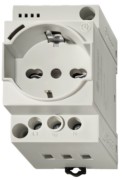 Steckdose f. Schaltschrank grau, mit LED 7U.00.8.230.0010 