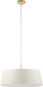 Pendelleuchte Messing,Schirm cream 630438-2 