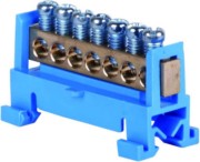 Nulleiterklemme N7, 7-pol. b BLAU 