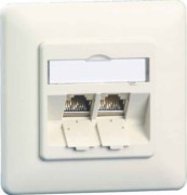 Anschlussdose C6Amodul UP 2Port 270 UP,rws TN C6Amod-2UP-270rw 