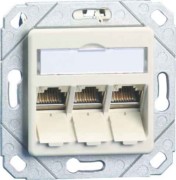 Anschlussdose C6Amodul Upk 3Port 180 Upk,rws TN C6Amod-3UPk-180rw 