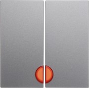Wippe alu matt mit roter Linse 16271404 