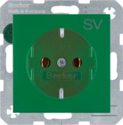 Schuko-Steckdose gn Aufdruck SV 47431903 