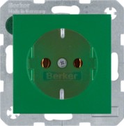 Schuko-Steckdose gn/matt 47431913 