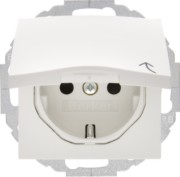 Schuko-Steckdose pws + Klappdeckel 47441909 