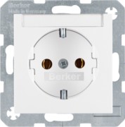 Schuko-Steckdose pws + Beschriftungsfeld 47501909 