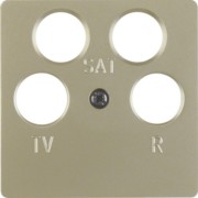 Zentralplatte hbrz lack. 4 Loch Ant.-Dose 148411 