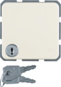 Schuko-Steckdose ws mit Klappdeckel 4763 