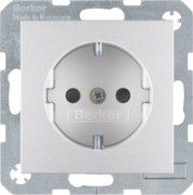 Schuko-Steckd.alu matt 41231404 