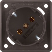 SCHUKO-Steckdose 45Grad braun, damasziert 841852521 