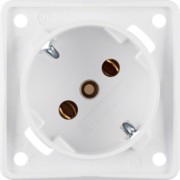 SCHUKO-Steckdose 45Grad polarweiß,damasziert 841852522 