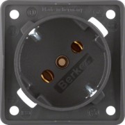 SCHUKO-Steckdose 45Grad anthrazit,damasziert 841852525 