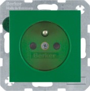 Steckdose mit Erdungsstift grün 6765760063 