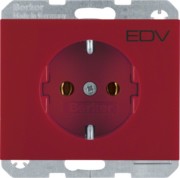 SCHUKO-Steckdose rt m.Aufdruck 47157115 