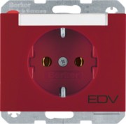 SCHUKO-Steckdose rt ohne Klappdeckel 47397115 