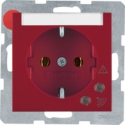 SCHUKO-Steckdose rt/gl m.Überspan.schutz 41088962 