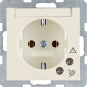 SCHUKO-Steckdose ws/gl m.Überspan.schutz 41088982 