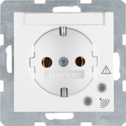SCHUKO-Steckdose pws/gl m.Überspan.schutz 41088989 