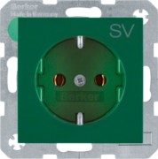 SCHUKO-Steckdose gn/gl mit Aufdruck 47438903 