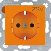 SCHUKO-Steckdose or/gl mit Aufdruck 47438907 