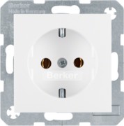 SCHUKO-Steckdose pws/gl mit Steckklemmen 47438989 
