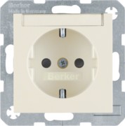 SCHUKO-Steckdose ws/gl m.Beschriftungsfeld 47498982 