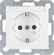 SCHUKO-Steckdose pws/gl m.Beschriftungsfeld 47498989 