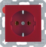 Schuko-Steckdose rt 1-fach 41431912 