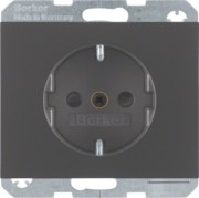 SCHUKO-Steckdose anthrazit matt, lack 47357006 