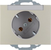 SCHUKO-Steckdose eds/lack 45Gr.m.Beschr.-feld 47287104 