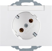 SCHUKO-Steckdose pws/gl 45Gr.m.Beschr.-feld 47287109 