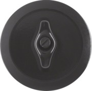 Zentralstück mit Knebel sw/gl 164701 