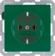 SCHUKO-Steckdose grün samt 47436013 