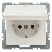 Steckdose SCHUKO deckel und Beschrift 47526039 