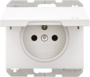Steckdose m.Schutzkontakt u.Klappdeckel 6768777109 