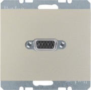 Steckdose VGA m.Klemmen, edelstahl 3315417004 