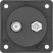 Antennen Verbinderdose sw/matt, TV/SAT 845632503 