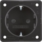 SCHUKO-Steckdose sw/matt Erh.Berührungsschutz 947792503 